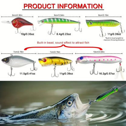 491pcs Fishing Lure Kit with Tackle Box – Soft Baits, Jigs & Hooks