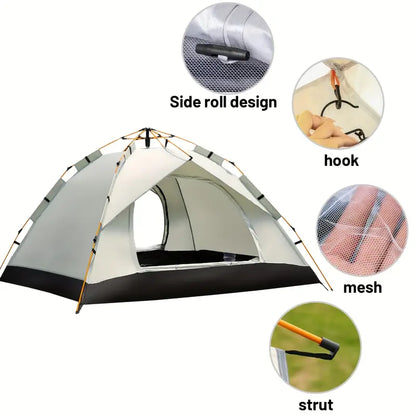 Portable Camping Tent – Pop-Up Foldable Sunshade for Outdoors