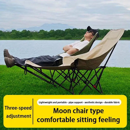 Adjustable Moon Chair – Portable Outdoor Recliner with Lumbar Support