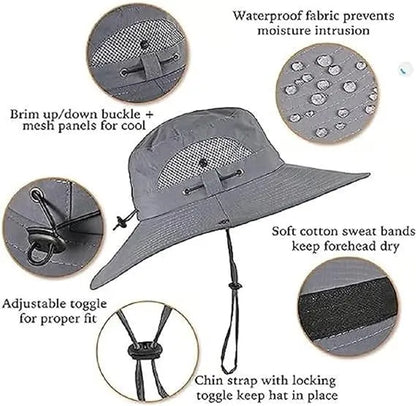 Stay Cool Fishing Hat with Solar Fan – Lightweight & Breezy