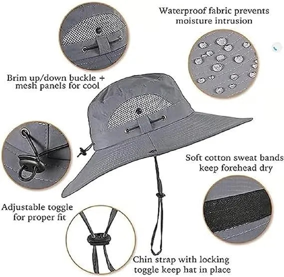 Stay Cool Fishing Hat with Solar Fan – Lightweight & Breezy
