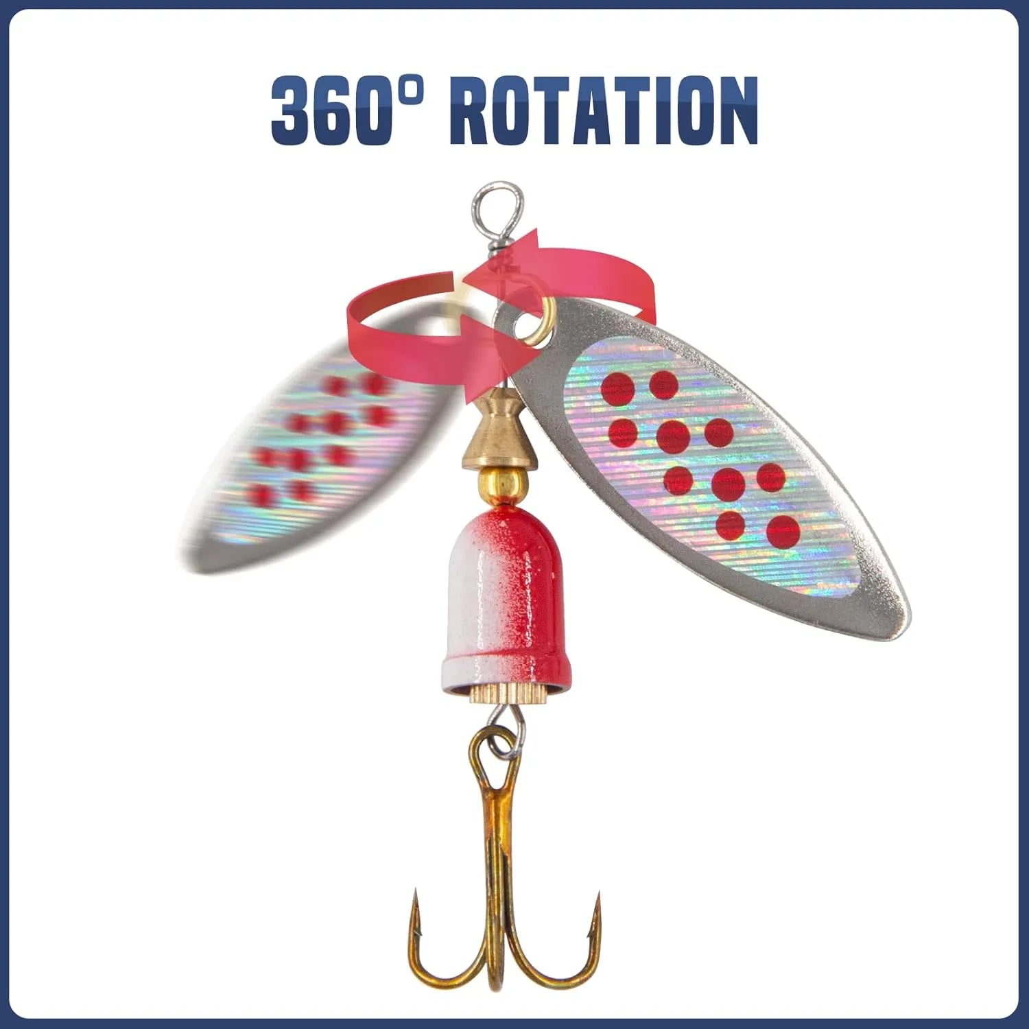 Rooster Tail Fishing Lures Kit – Spinner Baits for Trout, Bass & Salmon