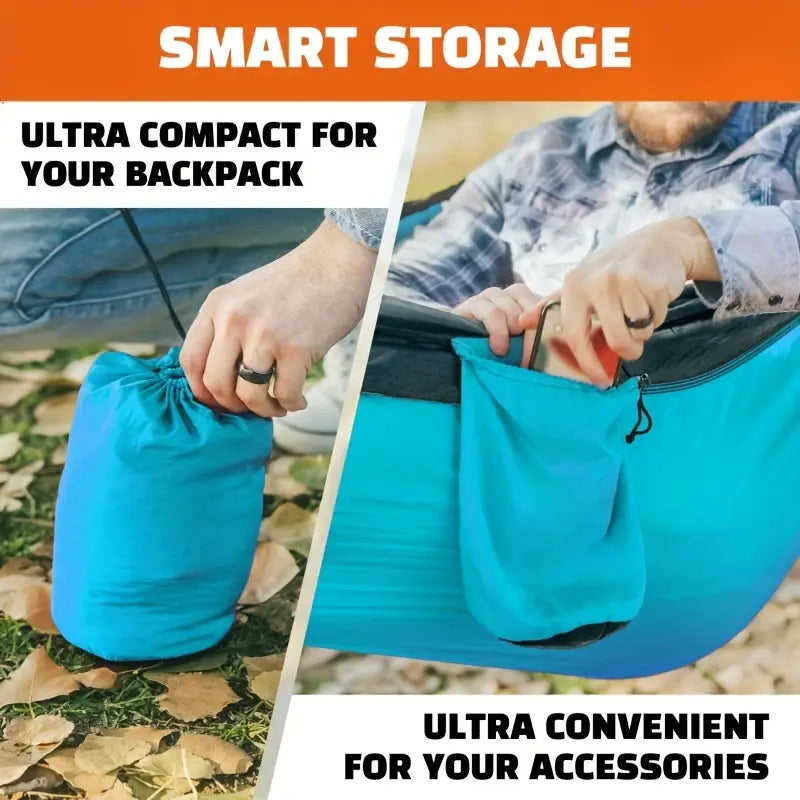 Double & Single Outdoor Hammock with Straps