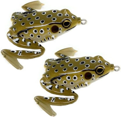 Reaction Tackle Weedless Hollow Body Frogs – 2.25