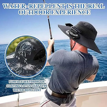 Stay Cool Fishing Hat with Solar Fan – Lightweight & Breezy