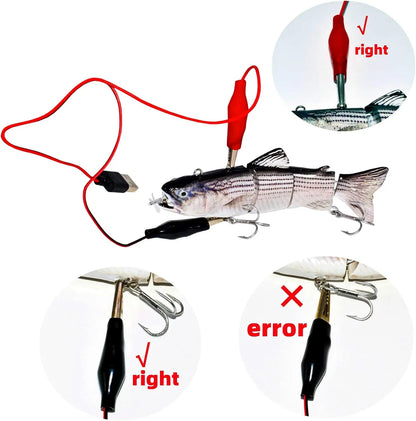 USB Rechargeable Electric Swimbait – Lifelike Auto Crankbait