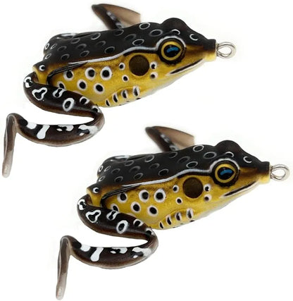 Reaction Tackle Weedless Hollow Body Frogs – 2.25