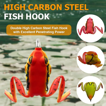 Reaction Tackle Weedless Hollow Body Frogs – 2.25