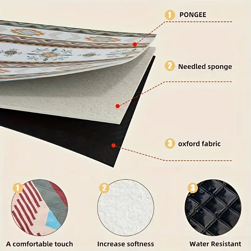 Portable Picnic Blanket – Lightweight Foldable Outdoor Beach & Camping Mat