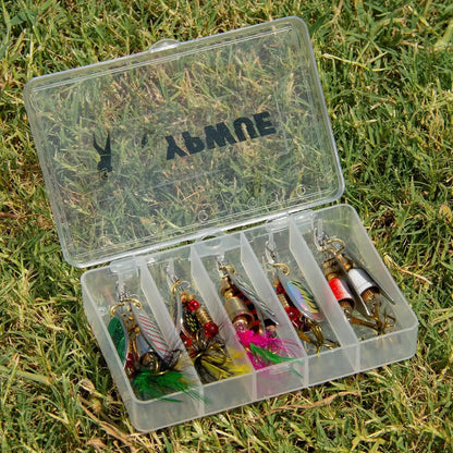 Rooster Tail Fishing Lures Kit – Spinner Baits for Trout, Bass & Salmon