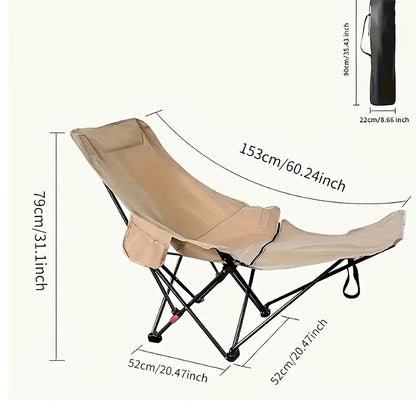 Adjustable Moon Chair – Portable Outdoor Recliner with Lumbar Support
