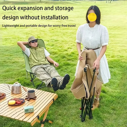 Adjustable Moon Chair – Portable Outdoor Recliner with Lumbar Support
