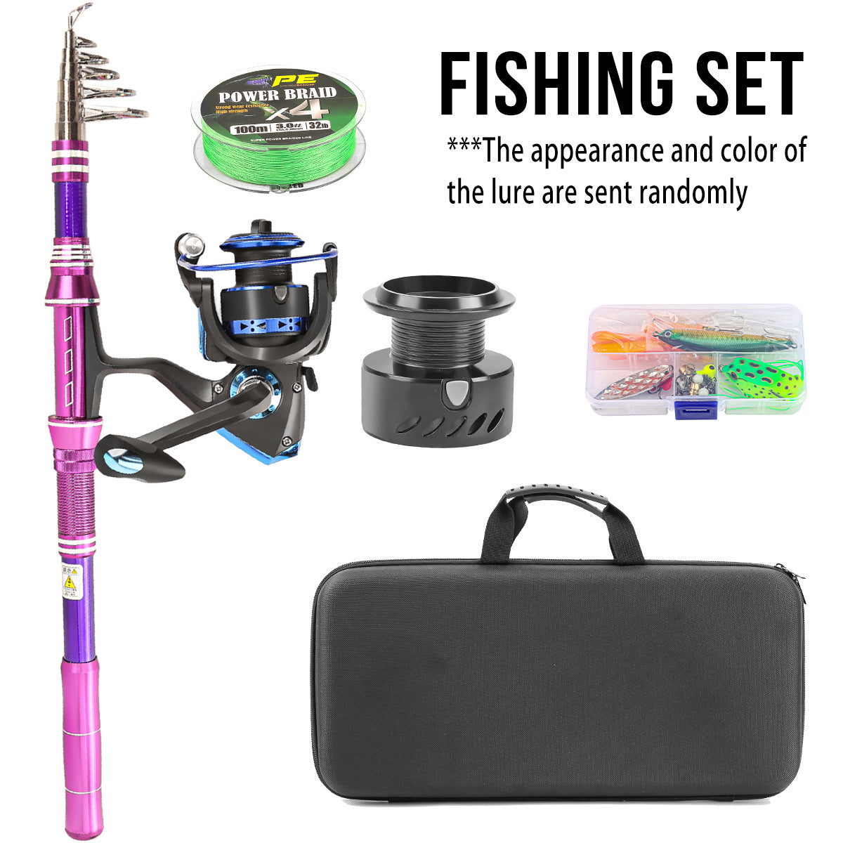 Casting Lure Rod Set – Carbon Retractable Portable Sea Rod