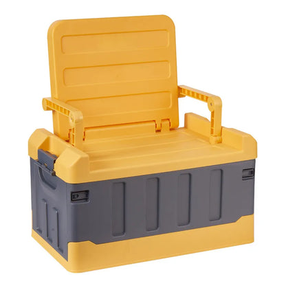 Outdoor Storage Box with Folding Seat – For Camping & Fishing
