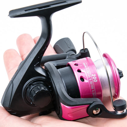 Mini Ice Fishing Reel 200 – Spinning Reel with Line for Rock & Lure Fishing