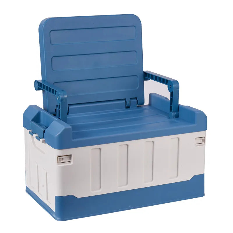 Outdoor Storage Box with Folding Seat – For Camping & Fishing