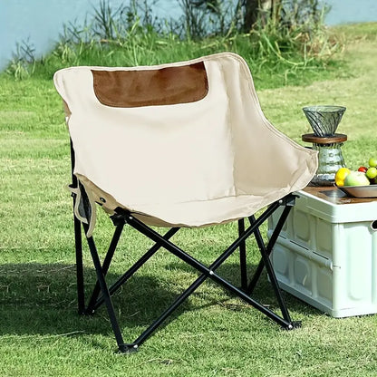 2pcs Folding Moon Chairs – Lightweight Portable Outdoor Chairs
