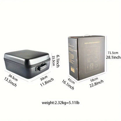 Outdoor Travel Coffee Set – Portable Stainless Steel Grinder & Glassware