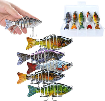 Bionic swimming fishing lure for bass, trout, and pike – realistic 3D design suitable for all freshwater and saltwater conditions
