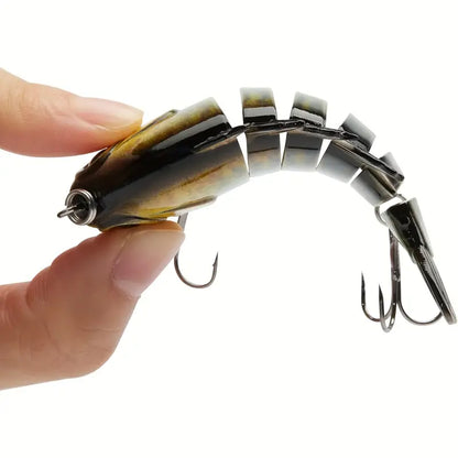 Multi-jointed panfish bluegill swimbait bass bait