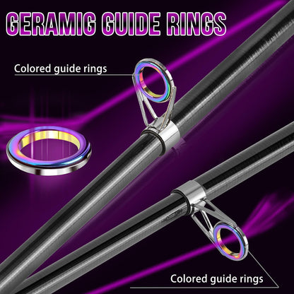 Carbon Retractable Sea Fishing Rod Set - Lightweight, Durable, Long-Distance Casting - Echo Leaf