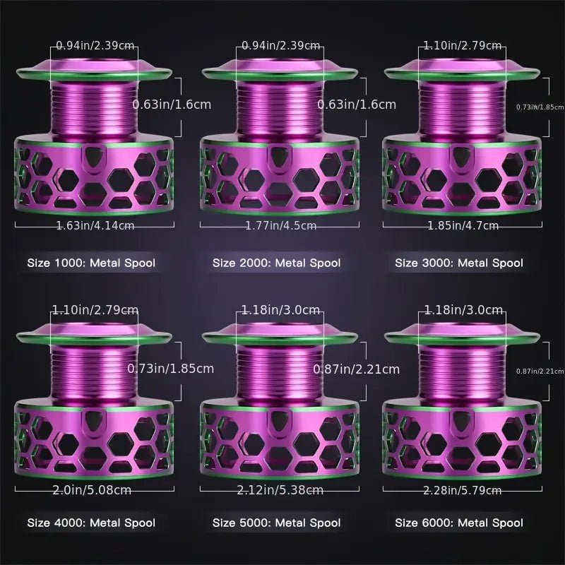 Colorful spinning fishing reel, light and smooth fishing reel - Echo Leaf