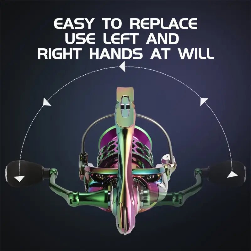 Colorful spinning fishing reel, light and smooth fishing reel - Echo Leaf