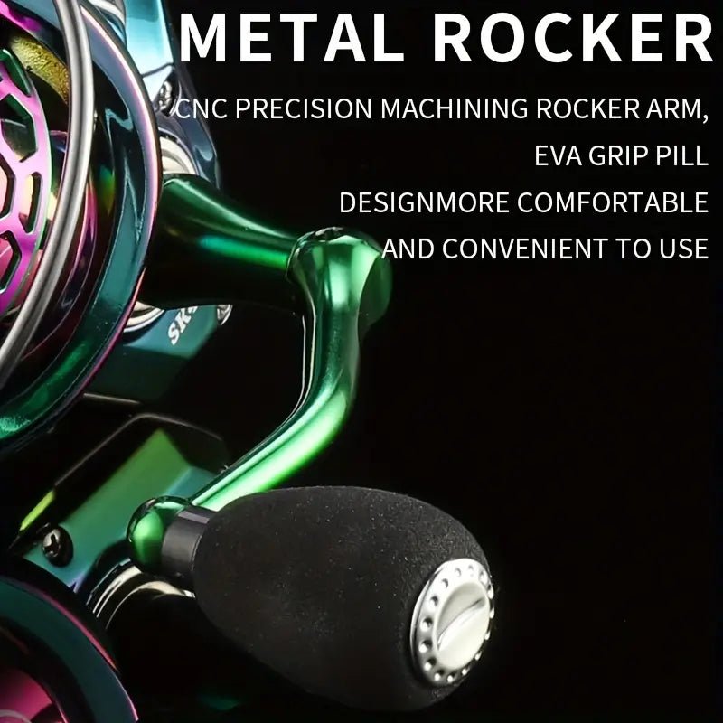 Colorful spinning fishing reel, light and smooth fishing reel - Echo Leaf