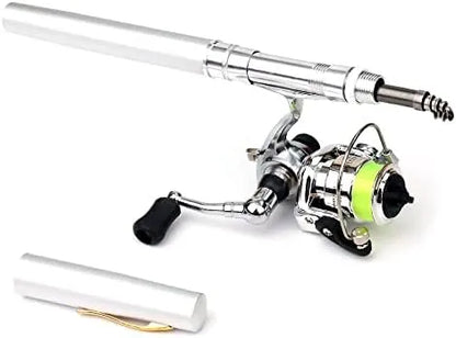 Compact pen-style fishing rod and reel combo for travel and outdoor fishing – lightweight, portable, and easy to carry