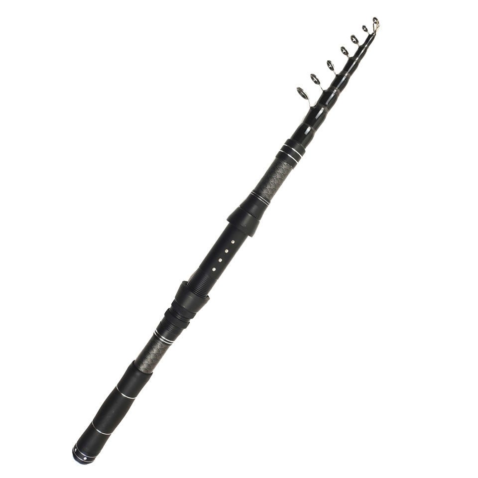 Compact Telescopic Lure Rod Set – Carbon Fiber Sea Fishing Combo – Lightweight, Durable, Portable Gear - Echo Leaf