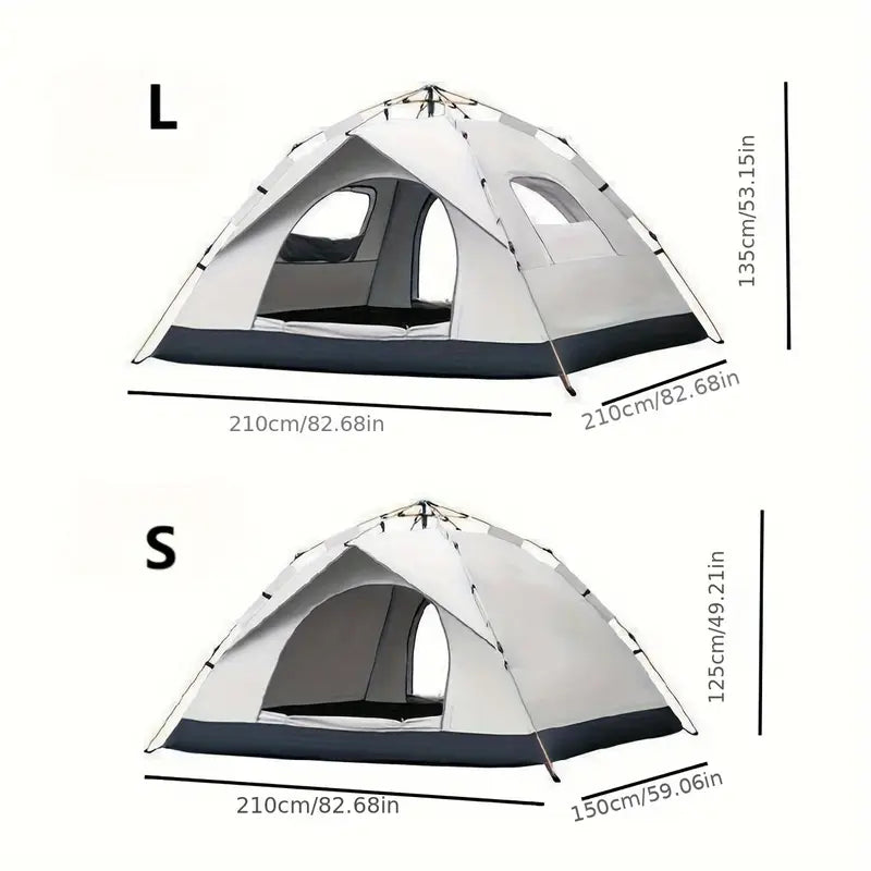 Portable Camping Tent – Pop-Up Foldable Sunshade for Outdoors