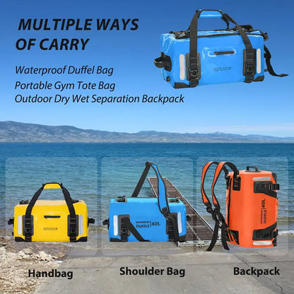 Dry Bag Backpack for Kayaking, Camping & Travel
