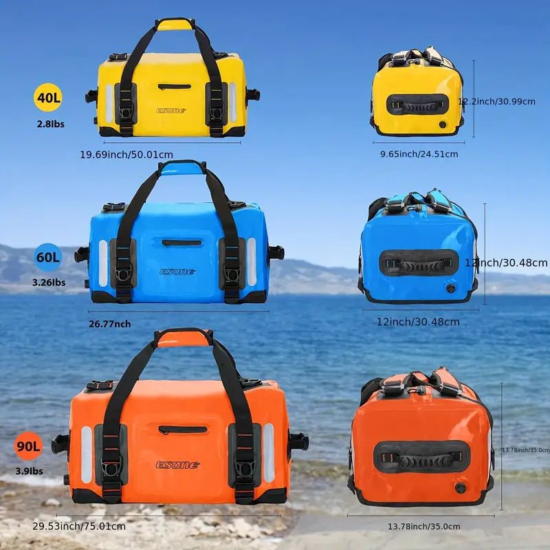 Dry Bag Backpack for Kayaking, Camping & Travel – Waterproof, Durable Outdoor Backpack - 50L - Echo Leaf