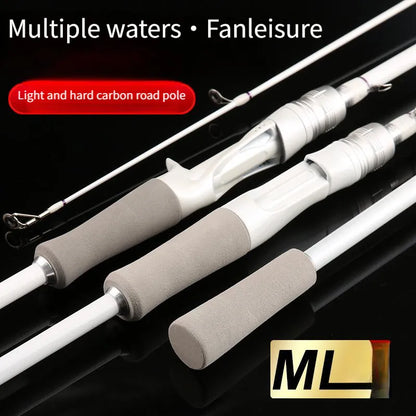 White intermediate lure rod set