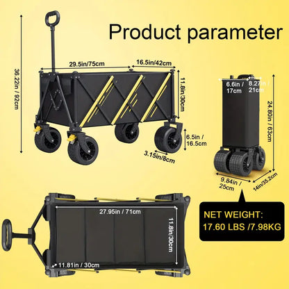 Heavy Duty Foldable Trolley – Outdoor, Garden & Camping Use