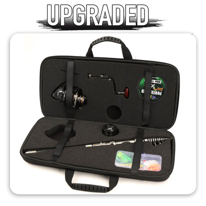 Fishing Set – Retractable Rod, Spinning Reel & Lure Combo – Portable, High - Performance Fishing Gear for Anglers - Echo Leaf