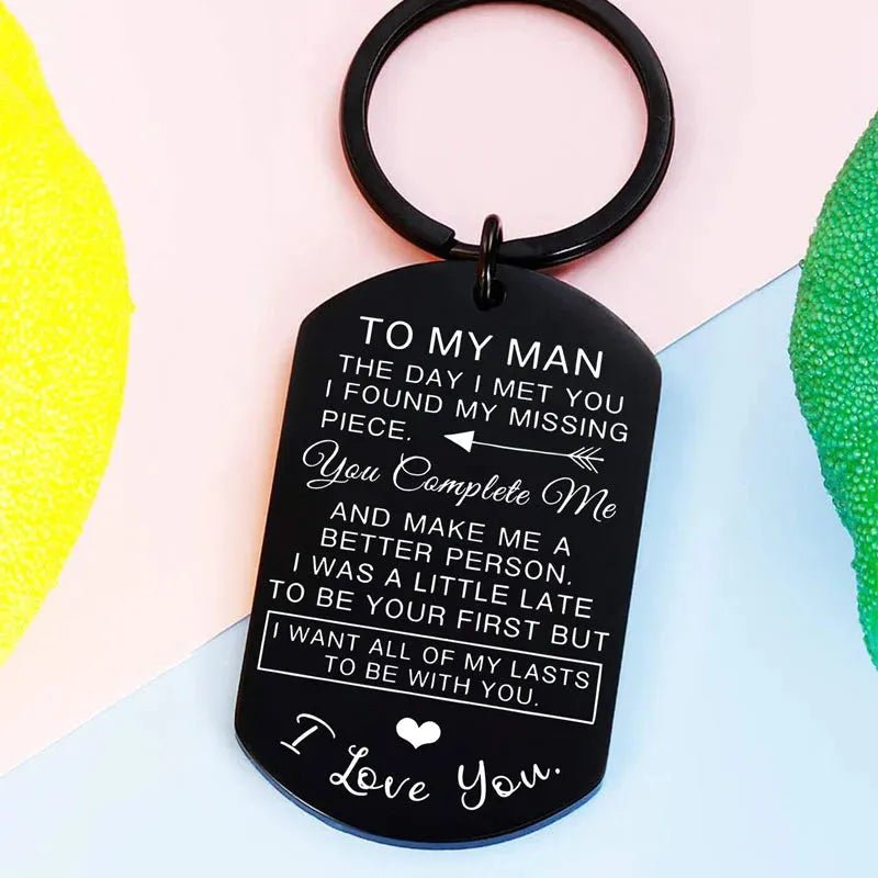 For Husband I Want All Of My Lasts To Be With You Keychain - Echo Leaf