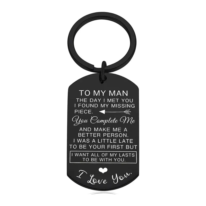 For Husband I Want All Of My Lasts To Be With You Keychain - Echo Leaf