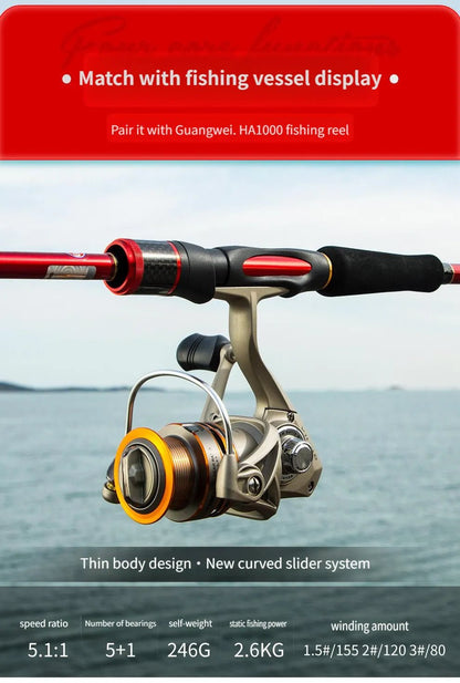 Lure Fishing Rod – Soft Tail, Long Distance Shore Cast - Echo Leaf