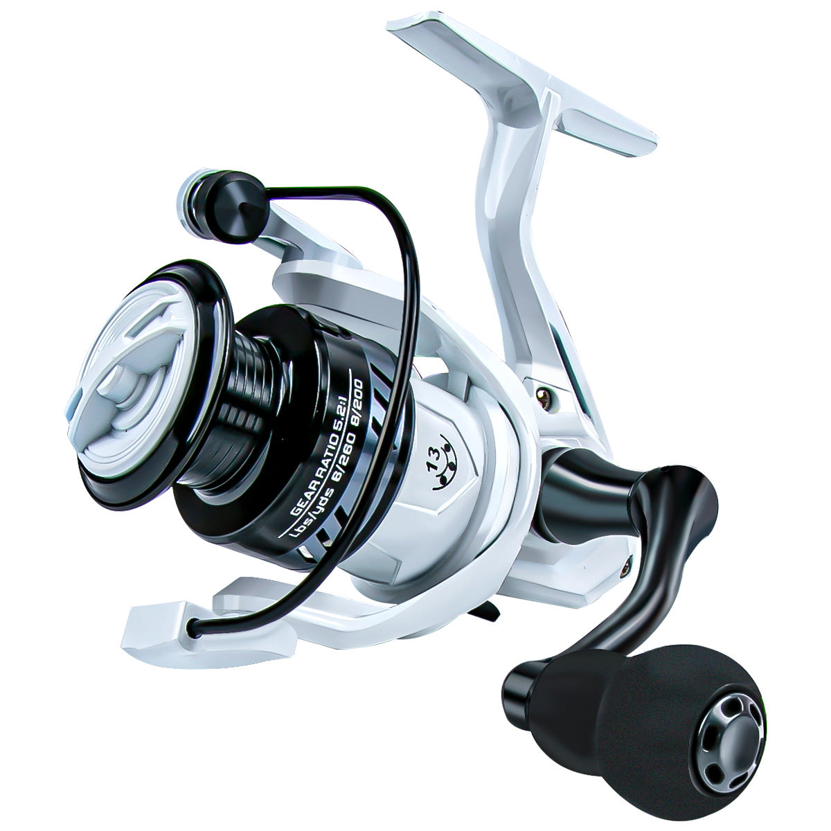 Metal spinning reel designed for long-distance micro lure casting