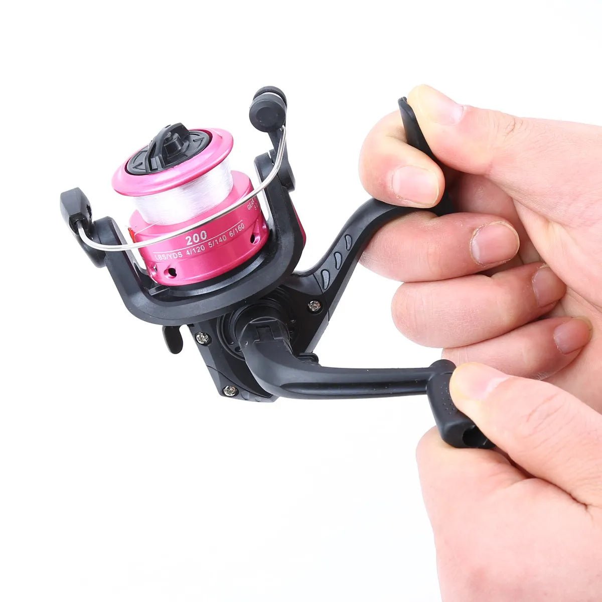 Mini Ice Fishing Reel 200 – Spinning Reel with Line for Rock & Lure Fishing - Echo Leaf