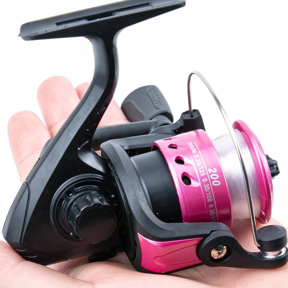 Mini Ice Fishing Reel 200 – Spinning Reel with Line for Rock & Lure Fishing - Echo Leaf