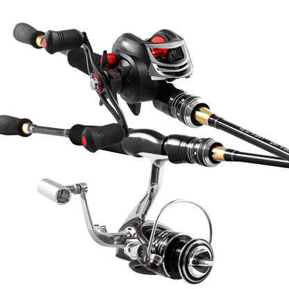 Straight handle sea fishing rod made of carbon for long-distance casting