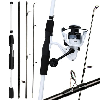 Telescopic lure rod set and fishing gear kit